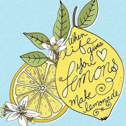 Lemon ClipArt, Spring Lemon Tree Blossom, Hand-Drawn Lemon ...