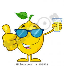 Lemon Clipart #1459579: Happy Lemon Mascot Character Giving ...