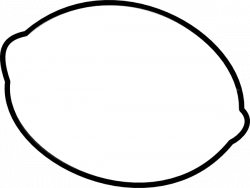 Lemon Outline | Lemon Outline clip art - vector clip art ...