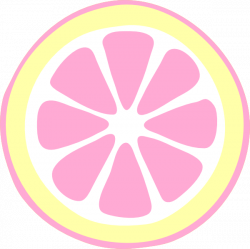 Pink Lemon Slice Clipart - Clip Art Bay