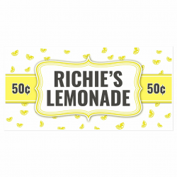 Amazon.com: Ice Cold Lemonade Stand Sign Personalized Banner ...