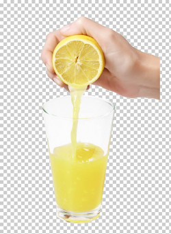 Juice Soft drink Lemonade Lemon drop, Hand squeezing lemon ...