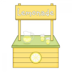 Lemonade Stand Digital Paper Backgrounds and Clip Art