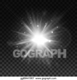 Vector Art - Light flare, star explosion, sunlight ...