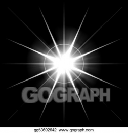 Stock Illustration - Bursting lens flare. Clip Art ...