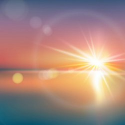 Natural Background With Bright Sunlight Lens Flare, Sun ...