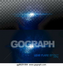 Clip Art Vector - Digital lens flare effect. Stock EPS ...