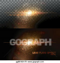 Clip Art Vector - Digital lens flare effect. Stock EPS ...