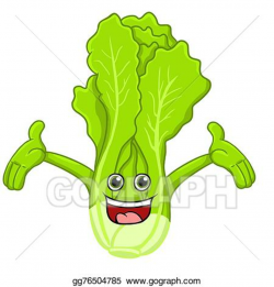 Stock Illustration - Lettuce cartoon. Clipart Drawing ...