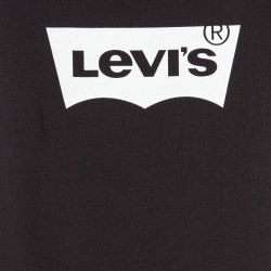 Levi\'s Girls Black Slim Fit Logo T-Shirt
