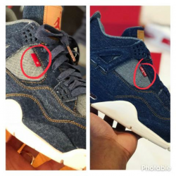 Jordan 4 x Levis - The Notorious Red Tab – StrictlySoles