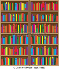 Library clipart library bookshelf, Library library bookshelf ...