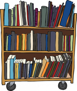 Library Book Cart clip art (106003) Free SVG Download / 4 Vector