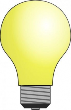 Light Bulb clip art | Light bulb crafts, Light bulb, Light app