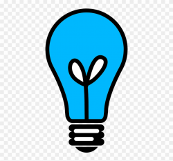 Light Bulb Clipart Blue - White Light Bulb Transparent - Png ...