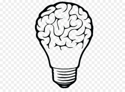 Brain Incandescent light bulb Clip art - Brain ...