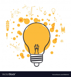 Idea design light bulb icon Colorful