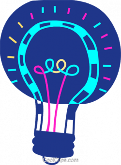 Colorful light bulb Royalty Free Vector Clip Art ...