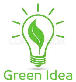 Eco light bulb vector design - Green ... | Stock vector ...