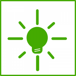 Free Clipart: Eco green light bulb icon | dominiquechappard