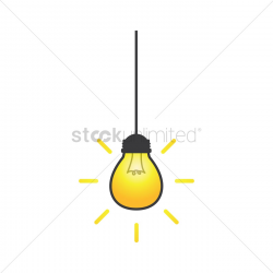 Hanging Light Bulb Clipart