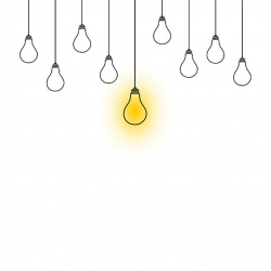 Hanging Lightbulb Clipart