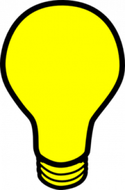 Yellow Light Bulb Clip Art at Clker.com - vector clip art ...