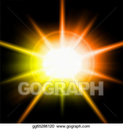 Vector Clipart - Light burst, fireworks, lens flare. vector ...
