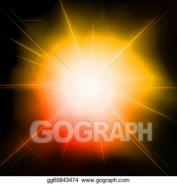 Vector Clipart - Light burst, fireworks, lens flare. vector ...