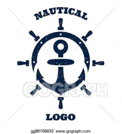 Vector Art - Lighthouse and anchor logo. EPS clipart ...