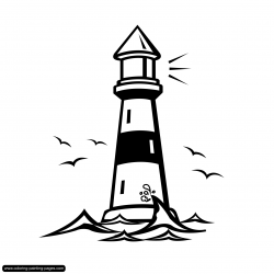 Free Realistic Lighthouse Coloring Pages, Download Free Clip ...