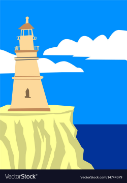 Lighthouse at seaside