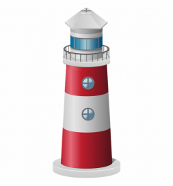 Download Red White Lighthouse Clipart Transparent Png Light ...