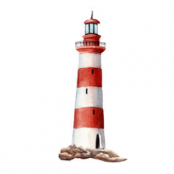 Download for free 10 PNG Lighthouse clipart watercolor top ...