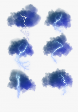 Blue Lightning Dark Glowing Png And Psd , Free Transparent ...