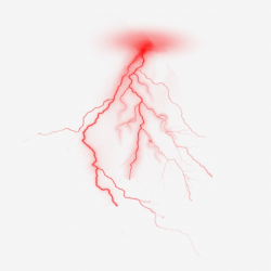 Red Natural Lightning Effect, Cool, Lightning, Red PNG ...