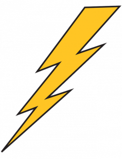 Lightning Bolt Yellow With Black Outline transparent PNG ...