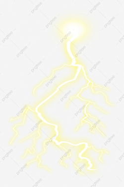 Yellow Glare Lightning, Thunder, Cool, Lightning PNG ...