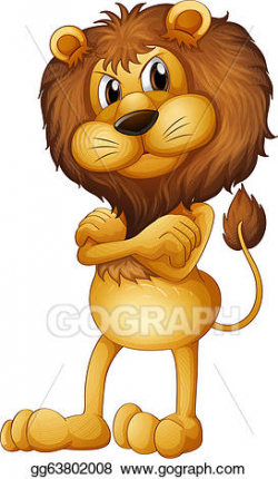 Vector Illustration - An angry lion. EPS Clipart gg63802008 - GoGraph
