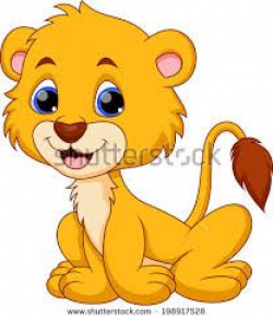 Image result for baby lion clipart black and white | lions ...