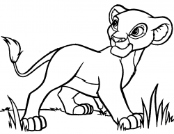 Lion Cub Clipart Black And White