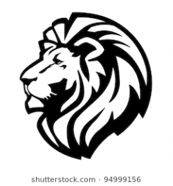 Lion head clipart black and white 1 » Clipart Station