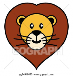 Vector Art - Lion cartoon. Clipart Drawing gg84948090 - GoGraph