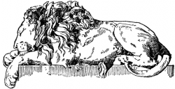 Sleeping Lion | ClipArt ETC