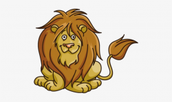 Lion Clipart Transparent Background - Cartoon Lion Transparent ...