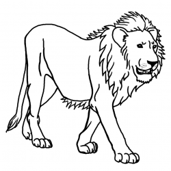 100+ Lion Clipart Black And White | ClipartLook