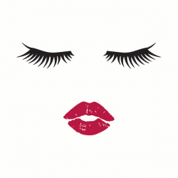 Eyelashes and lips clipart clipart images gallery for free ...
