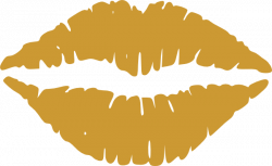 Gold Lips Clipart Clip Art at Clker.com - vector clip art online ...