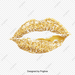 Gold Lips Vector Image, Golden, Lips, Vector Image PNG Transparent ...