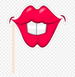 Image Library Download Party Photobooth Figure Lips - Lip Props For ...